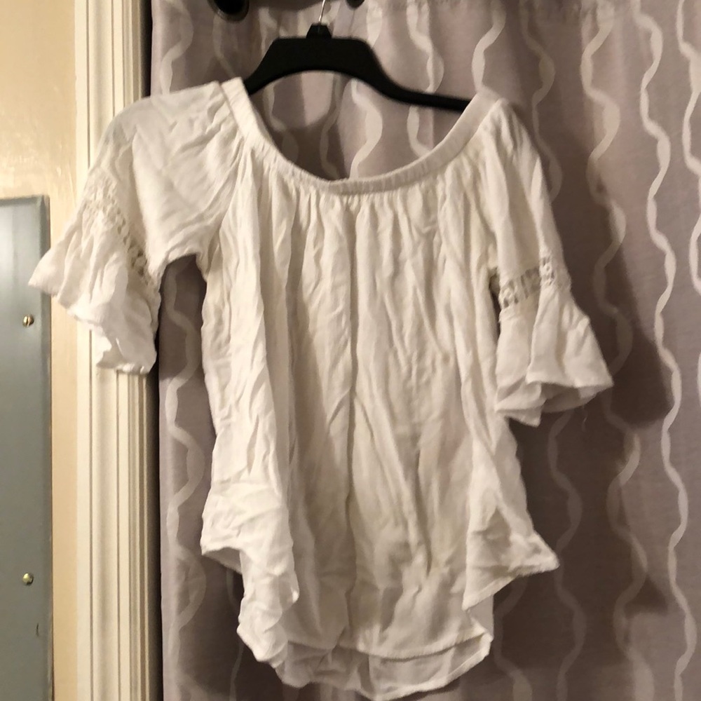 White off the shoulder top